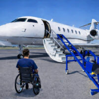 Challenger Aircraft Wheelchair lift, by 'Th Wright Lift'